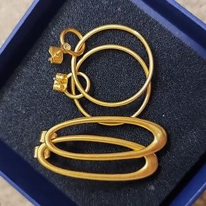 Madewell - Gold Earrings (2 Pairs)